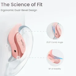 Shokz OpenFit Air Trådløse hovedtelefoner - Lyserød