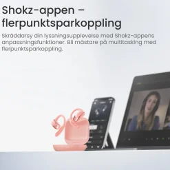 Shokz OpenFit Air Trådløse hovedtelefoner - Lyserød