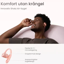 Shokz OpenFit Air Trådløse hovedtelefoner - Lyserød