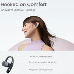 Shokz OpenFit Air Trådløse øretelefoner - Sort