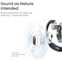 Shokz OpenFit Air Trådløse øretelefoner - Sort
