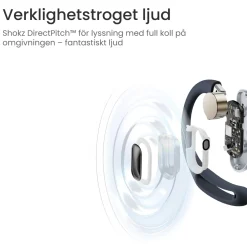 Shokz OpenFit Air Trådløse øretelefoner - Sort