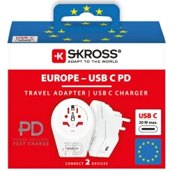 Skross Jordet rejseadapter PD Universal til Danmark