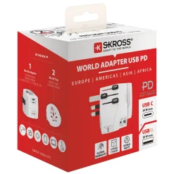 Skross Jordet rejseadapter Universal med USB-port