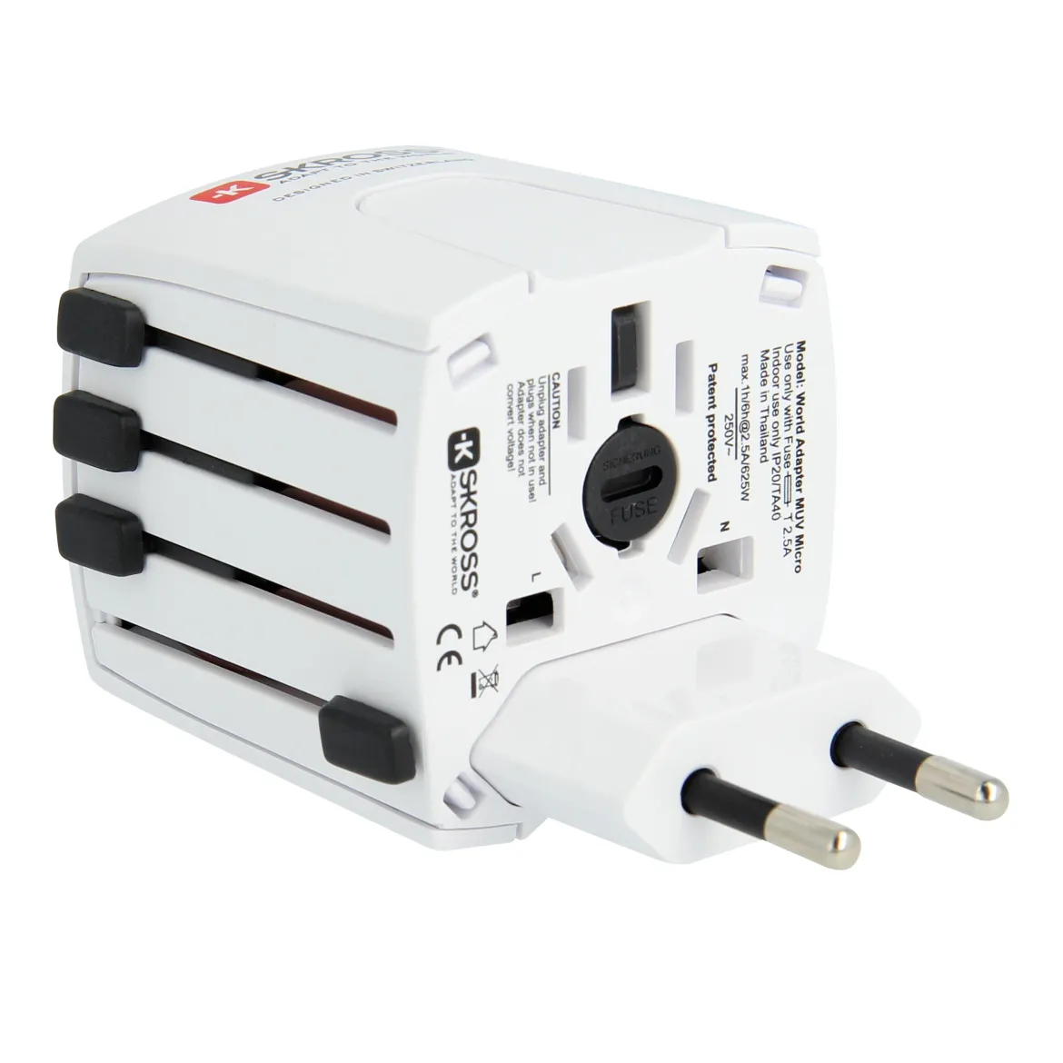 Skross Muv Micro Jordet rejseadapter Universal