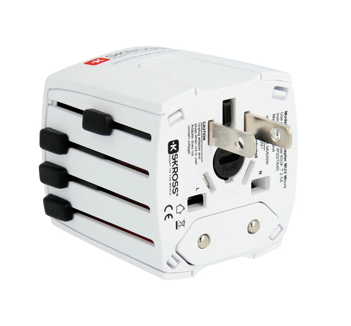 Skross Muv Micro Jordet rejseadapter Universal
