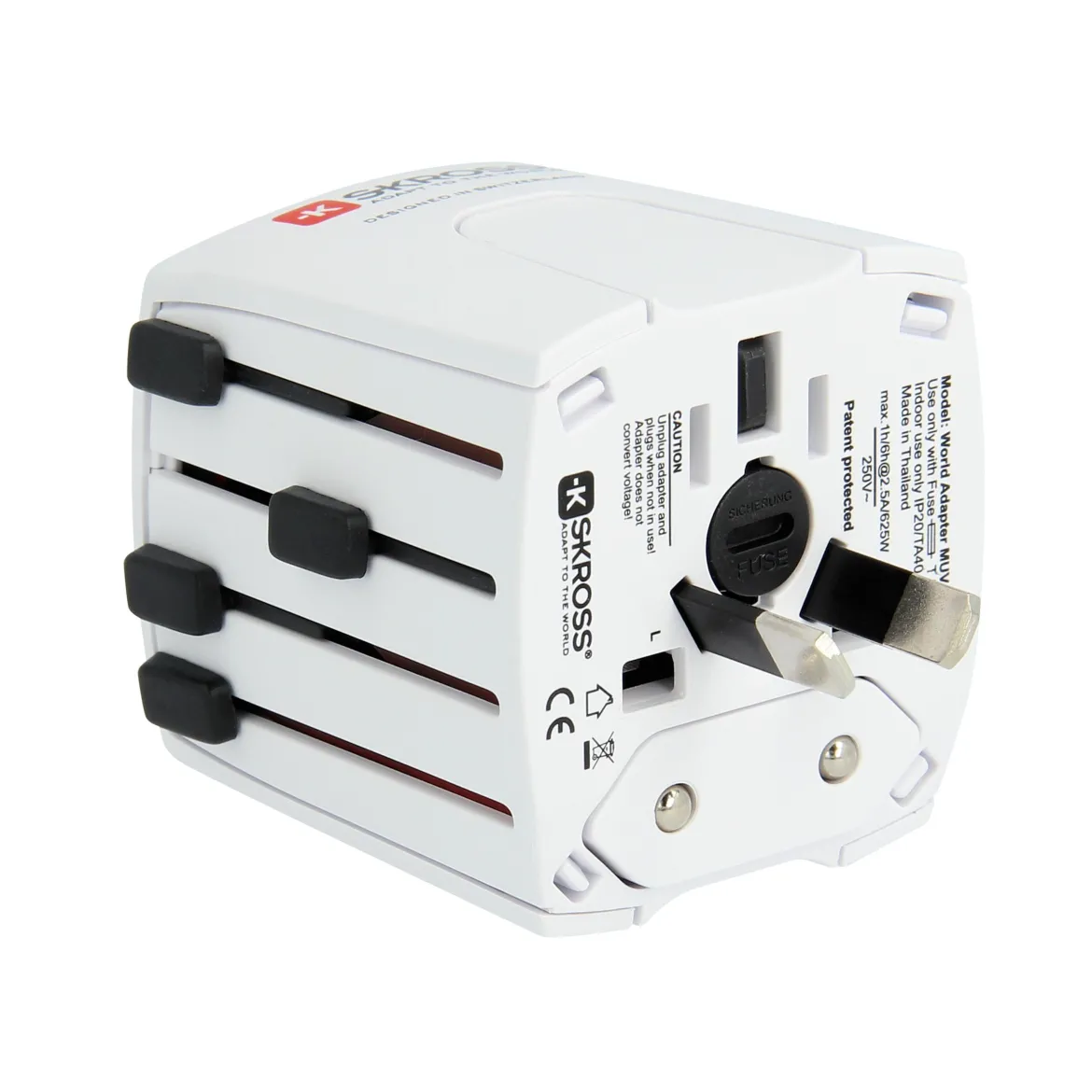 Skross Muv Micro Jordet rejseadapter Universal