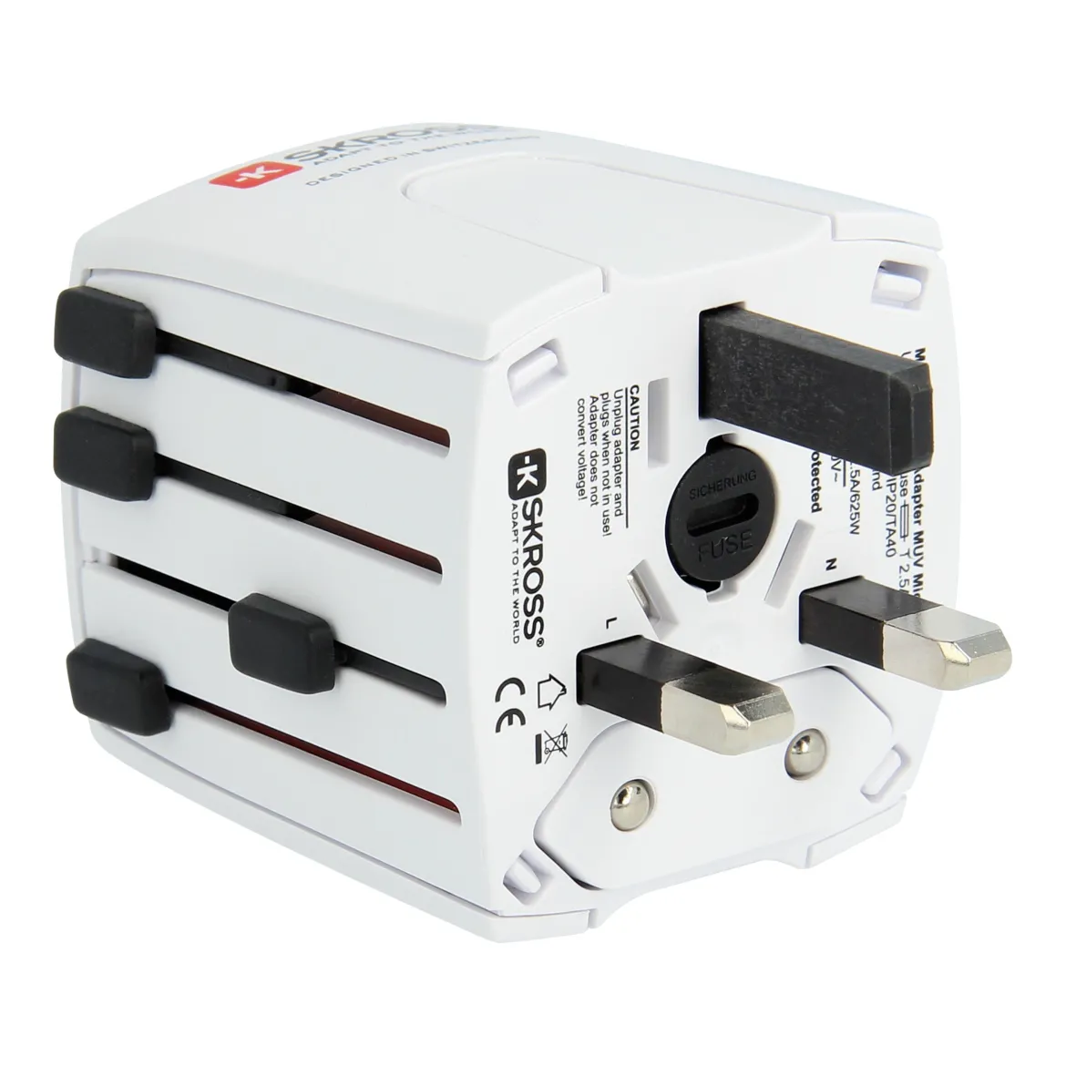 Skross Muv Micro Jordet rejseadapter Universal