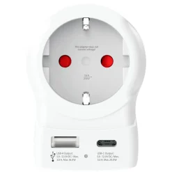 Skross Rejseadapter Europa til USA USB AC20PD