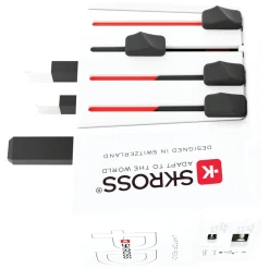 Skross Ujordet rejseadapter Universal med USB PD 65W
