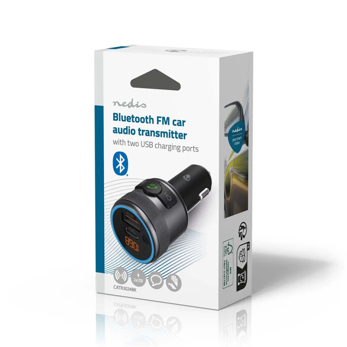 Slim Bluetooth FM Transmitter
