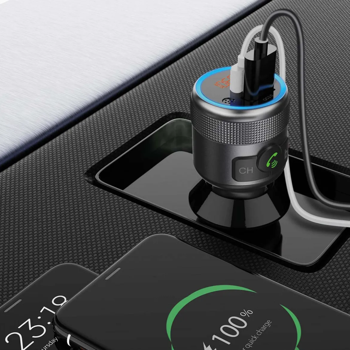 Slim Bluetooth FM Transmitter