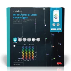 SmartLife LED Gardin lyskæde - RGB - 180 LED - 3 m