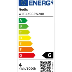 SmartLife LED Gardin lyskæde - Varm/Kold Hvid - 200 LED - 3 m