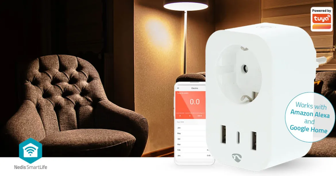 SmartLife Smart Plug med USB