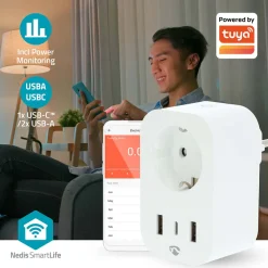 SmartLife Smart Plug med USB