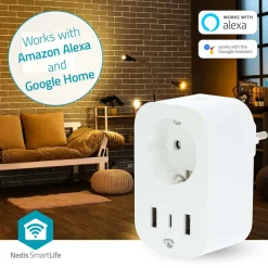 SmartLife Smart Plug med USB