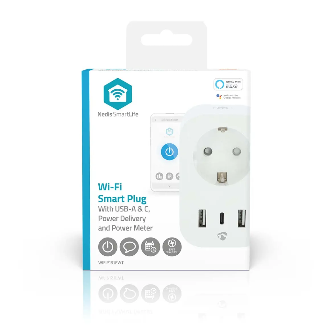 SmartLife Smart Plug med USB