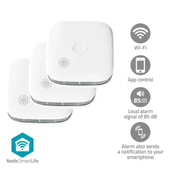 Smart Wi-Fi Røgalarm – 3-pak
