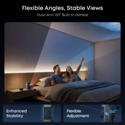 Soundcore Nebula P1 bærbar projektor med aftagelige højttalere