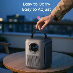 Soundcore Nebula P1i smart bærbar projektor med vendbare højttalere - Sort