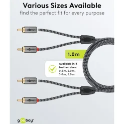 Stereo RCA-kabel - 2 m