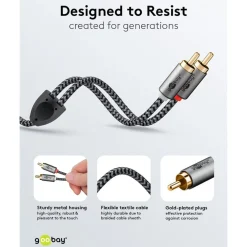 Stereo RCA-kabel - 2 m