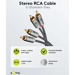 Stereo RCA-kabel - 2 m