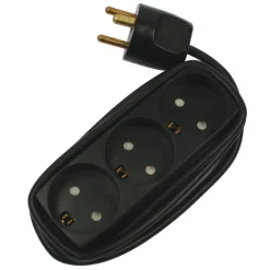 Stikdåse T11 3R med jord - Sort - 3 m