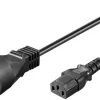 Strømkabel DK - IEC 320 - 0,5 m