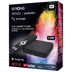 Strong Android TV-boks SRT 420 med DVB-T2-modtager