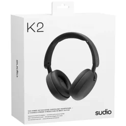 Sudio K2 trådløse over-ear-høretelefoner, Sort