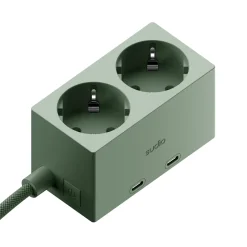 Sudio Vægadapter med GaN-opladning 30 W - Grøn
