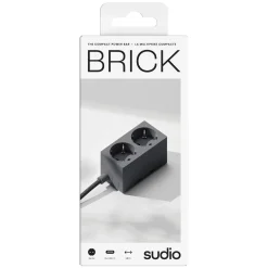 Sudio Vægudtag med GaN-opladning 30 W - Sort