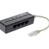 Telefon-port splitter RJ45 - 4-vejs