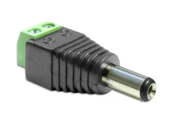 Terminalblok med DC-stik 5,5x2,5 mm