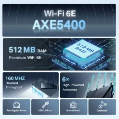 TP-link Archer AXE75 Router med Wifi 6E