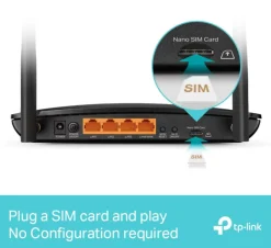 TP-Link Archer MR600 4G+ router med modem AC1200