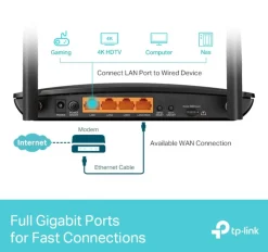 TP-Link Archer MR600 4G+ router med modem AC1200