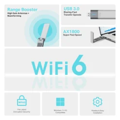 TP-link Archer TX20UH Trådløst USB-netværkskort AX1800