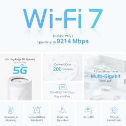TP-link Deco BE65-5G mesh-node BE9300 - 1-pak