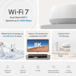 TP-link Deco BE22 Mesh-system med Wifi 7 BE3600