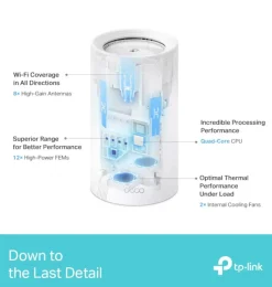 TP-link Deco BE85 Mesh System med Wifi 7 BE19000 2 stk.