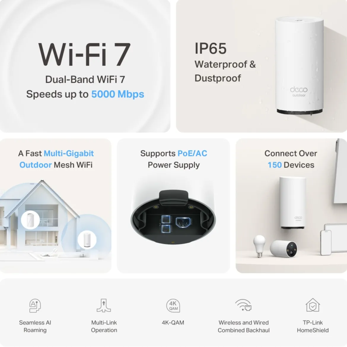 TP-link Deco BE25 Outdoor Mesh Wifi 7-router BE3600