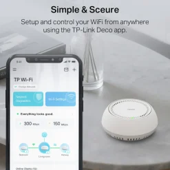 TP-Link Deco BE65-PoE Wifi 7-meshsystem, 3-pak