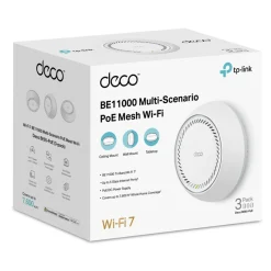 TP-Link Deco BE65-PoE Wifi 7-meshsystem, 3-pak