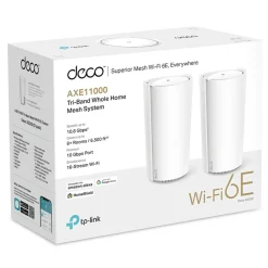 TP-link Deco XE200 Mesh-router med Wifi 6E AXE11000 1-pakke