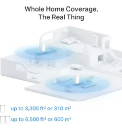 TP-link Deco XE200 Mesh System med Wifi 6E AXE11000 2 stk.