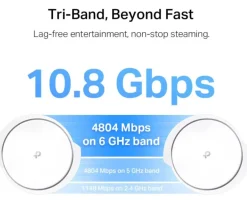 TP-link Deco XE200 Mesh System med Wifi 6E AXE11000 2 stk.