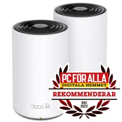TP-link Deco XE75 Mesh-system med Wifi 6E AXE5400 2-pack